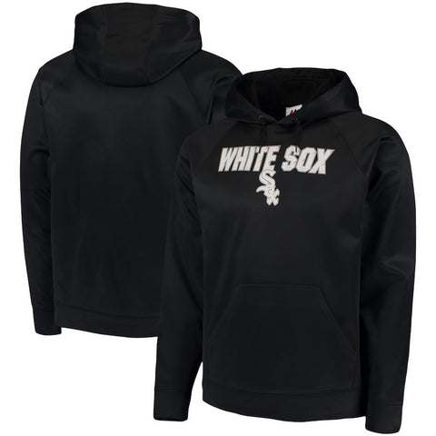 Chicago White Sox Majestic Synthetic Fleece Pullover Hoodie - Black