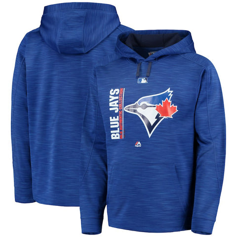 Toronto Blue Jays Majestic Authentic Collection Team Icon Streak Fleece Pullover Hoodie - Royal