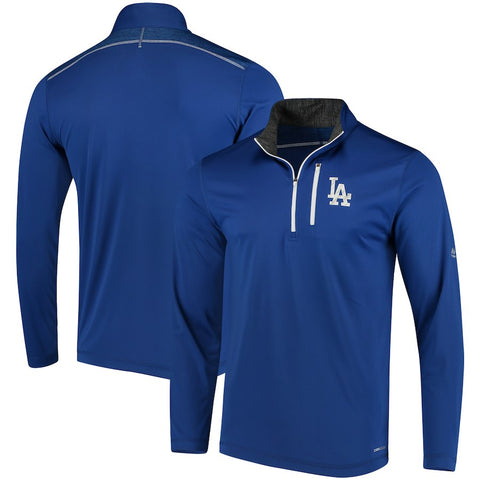 Los Angeles Dodgers Majestic Half-Zip Pullover Top - Royal