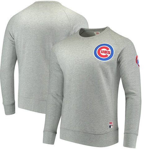 Chicago Cubs Levi's Pullover Sweatshirt - Heathered Gray