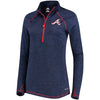 Atlanta Braves Majestic Women's Don't Stop Trying Cool Base Half-Zip Pullover Jacket - Navy