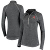 Arizona Diamondbacks Majestic Women's Don't Stop Trying Cool Base Half-Zip Pullover Jacket - Charcoal
