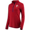 Philadelphia Phillies Majestic Women's Don't Stop Trying Half-Zip Pullover Jacket - Red