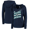 Seattle Mariners Majestic Women's Prime Example Pullover Hoodie - Navy