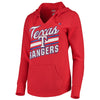 Texas Rangers Majestic Women's Prime Example Pullover Hoodie - Red