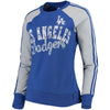 Los Angeles Dodgers G-III 4Her by Carl Banks Women's Perfect Pitch Pullover Sweatshirt - Royal/Gray
