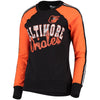 Baltimore Orioles G-III 4Her by Carl Banks Women's Perfect Pitch Pullover Sweatshirt - Black/Orange