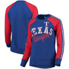 Texas Rangers G-III 4Her by Carl Banks Women's Perfect Pitch Pullover Sweatshirt - Royal/Red