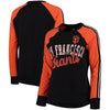 San Francisco Giants G-III 4Her by Carl Banks Women's Perfect Pitch Pullover Sweatshirt - Black/Orange