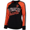San Francisco Giants G-III 4Her by Carl Banks Women's Perfect Pitch Pullover Sweatshirt - Black/Orange