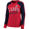 St. Louis Cardinals G-III 4Her by Carl Banks Women's Perfect Pitch Pullover Sweatshirt - Red/Navy
