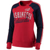 Washington Nationals G-III 4Her by Carl Banks Women's Perfect Pitch Pullover Sweatshirt - Red/Navy