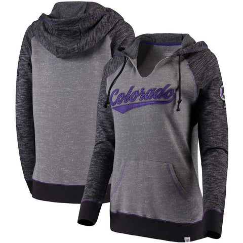 Colorado Rockies Majestic Women's Absolute Confidence Hoodie - Gray