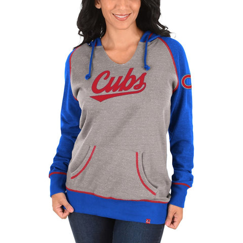 Chicago Cubs Majestic Women's Absolute Confidence Hoodie - Gray