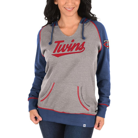 Minnesota Twins Majestic Women's Absolute Confidence Hoodie - Gray
