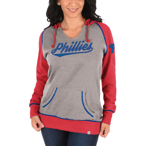 Philadelphia Phillies Majestic Women's Absolute Confidence Hoodie - Gray