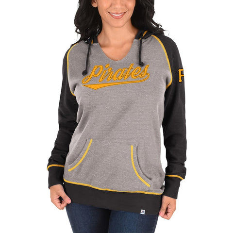 Pittsburgh Pirates Majestic Women's Absolute Confidence Hoodie - Gray