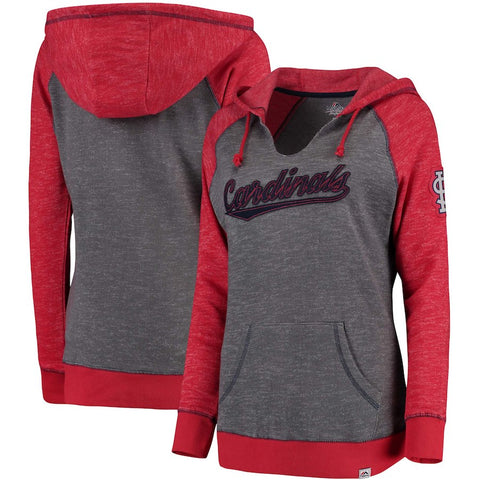 St. Louis Cardinals Majestic Women's Absolute Confidence Hoodie - Gray