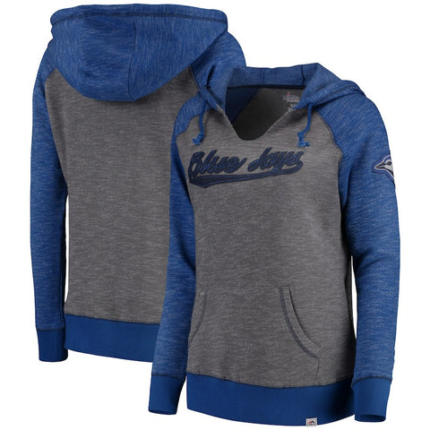 Toronto Blue Jays Majestic Women's Absolute Confidence Hoodie - Gray
