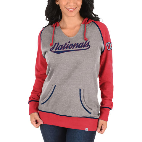 Washington Nationals Majestic Women's Absolute Confidence Hoodie - Gray