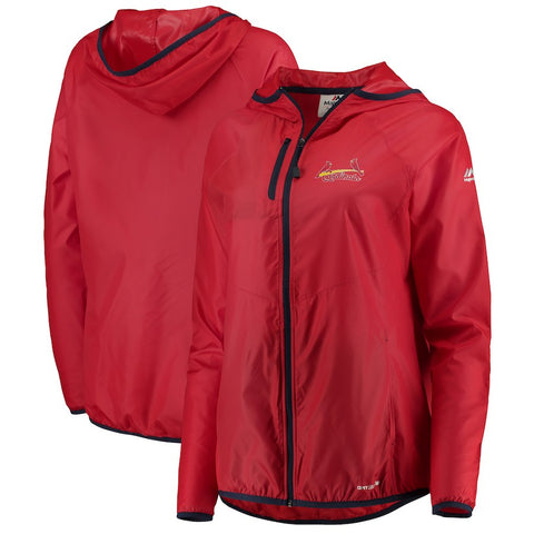 St. Louis Cardinals Majestic Women's Absolute Dominance Full-Zip Jacket - Red