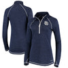 San Diego Padres Majestic Women's Don't Stop Trying Cool Base Half-Zip Pullover Jacket - Navy