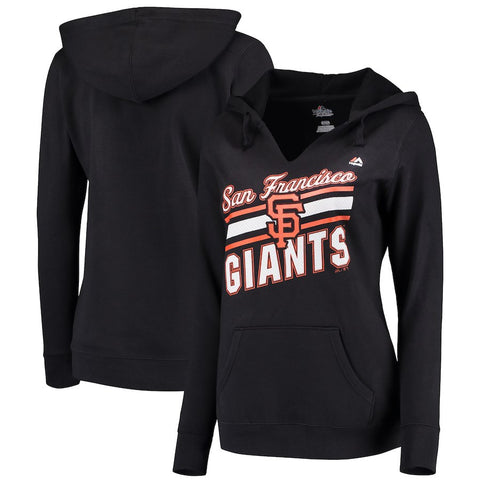 San Francisco Giants Majestic Women's Prime Example Pullover Hoodie - Black