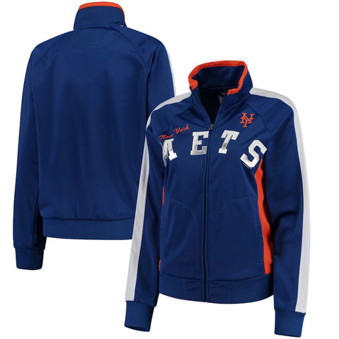 New York Mets G-III Sports by Carl Banks Women's Breaking Ball Full-Zip Track Jacket - Royal