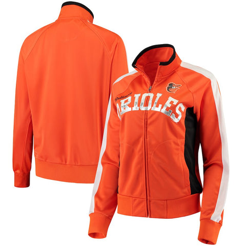 Baltimore Orioles G-III Sports by Carl Banks Women's Breaking Ball Full-Zip Track Jacket - Orange