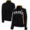 Pittsburgh Pirates G-III Sports by Carl Banks Women's Breaking Ball Full-Zip Track Jacket - Black