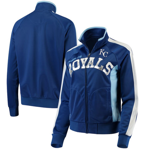 Kansas City Royals G-III Sports by Carl Banks Women's Breaking Ball Full-Zip Track Jacket - Royal