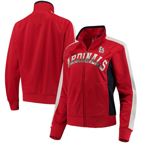 St. Louis Cardinals G-III Sports by Carl Banks Women's Breaking Ball Full-Zip Track Jacket - Red