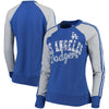 Los Angeles Dodgers G-III 4Her by Carl Banks Women's Perfect Pitch Pullover Sweatshirt - Royal/Gray