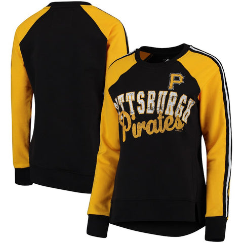 Pittsburgh Pirates G-III 4Her by Carl Banks Women's Perfect Pitch Pullover Sweatshirt - Black/Yellow