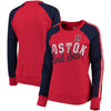 Boston Red Sox G-III 4Her by Carl Banks Women's Perfect Pitch Pullover Sweatshirt - Red/Navy