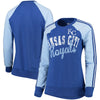 Kansas City Royals G-III 4Her by Carl Banks Women's Perfect Pitch Pullover Sweatshirt - Royal/Light Blue
