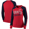 Washington Nationals G-III 4Her by Carl Banks Women's Perfect Pitch Pullover Sweatshirt - Red/Navy