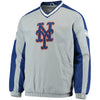 New York Mets G-III Sports by Carl Banks Draft Pick V-Neck Pullover Jacket - Gray