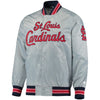 St. Louis Cardinals Starter Start the Closer Full Snap Jacket - Gray