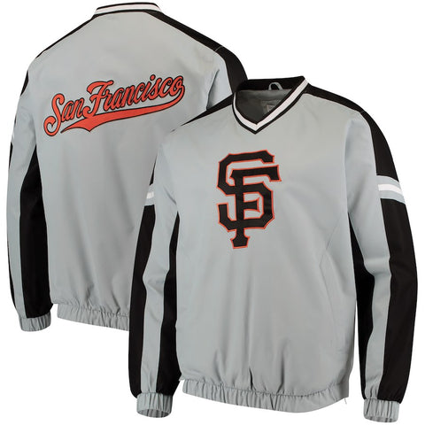 San Francisco Giants G-III Sports by Carl Banks Draft Pick V-Neck Pullover Jacket - Gray