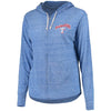 Texas Rangers Soft as a Grape Women's Plus Size Infield Fly Full Zip Hoodie - Heathered Royal