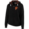 San Francisco Giants Soft as a Grape Women's Plus Size Pennant Race Full-Zip Hoodie - Black