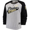 Pittsburgh Pirates Soft as a Grape Women's Plus Size Payoff Pitch Color Blocked Sweatshirt - Gray/Black