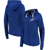 Los Angeles Dodgers Soft as a Grape Women's Line Drive Full-Zip Hoodie - Royal