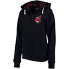 Cleveland Indians Soft as a Grape Women's Line Drive Full-Zip Hoodie - Navy