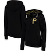 Pittsburgh Pirates Soft as a Grape Women's Line Drive Full-Zip Hoodie - Black