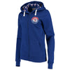 Texas Rangers Soft as a Grape Women's Line Drive Full-Zip Hoodie - Royal