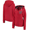 Washington Nationals Soft as a Grape Women's Line Drive Full-Zip Hoodie - Red
