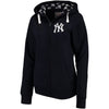 New York Yankees Soft as a Grape Women's Line Drive Full-Zip Hoodie - Navy