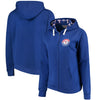 Texas Rangers Soft as a Grape Women's Plus Size Pennant Race Full-Zip Hoodie - Royal